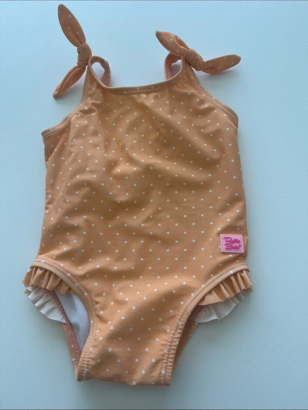 Ruffle Butts peach swim